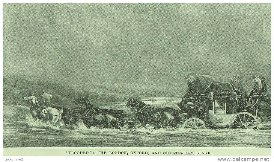 "The Oxford, Gloucester And Milford Haven Road"  By  Charles G Harper.  Vol 1, London To Gloucester.  First Edition. - Europa