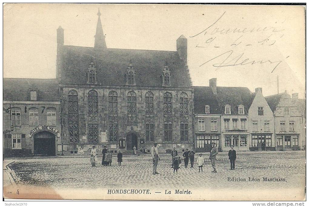 NORD PAS DE CALAIS - 59 - NORD - HONDSHOOTE - La Mairie - Animation - Hondshoote