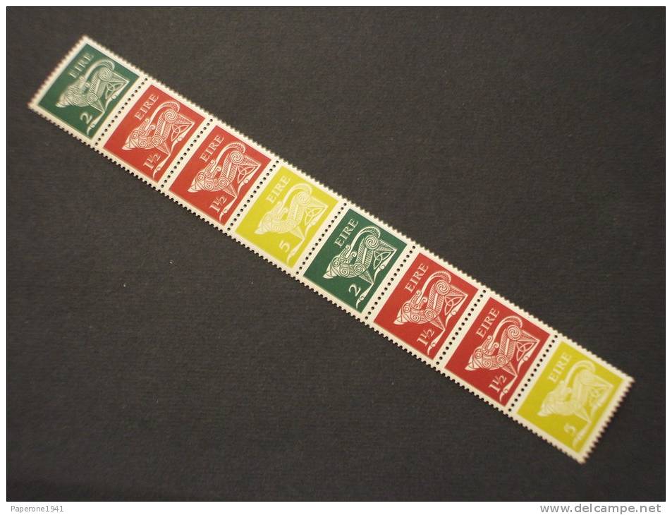 IRLANDA-da Rotoli(roulettes) Pitt. Animali Con Filigrana(2+1 1/2+1 1/2+5), Coppia-NUOVI(++) - Unused Stamps