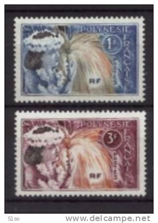 Polynésie Française 1958  Poste 27 Et 28 Neuf Sans Charnière **  -- Yvert   PO 27/28 --     Côte 1,60 € - Unused Stamps