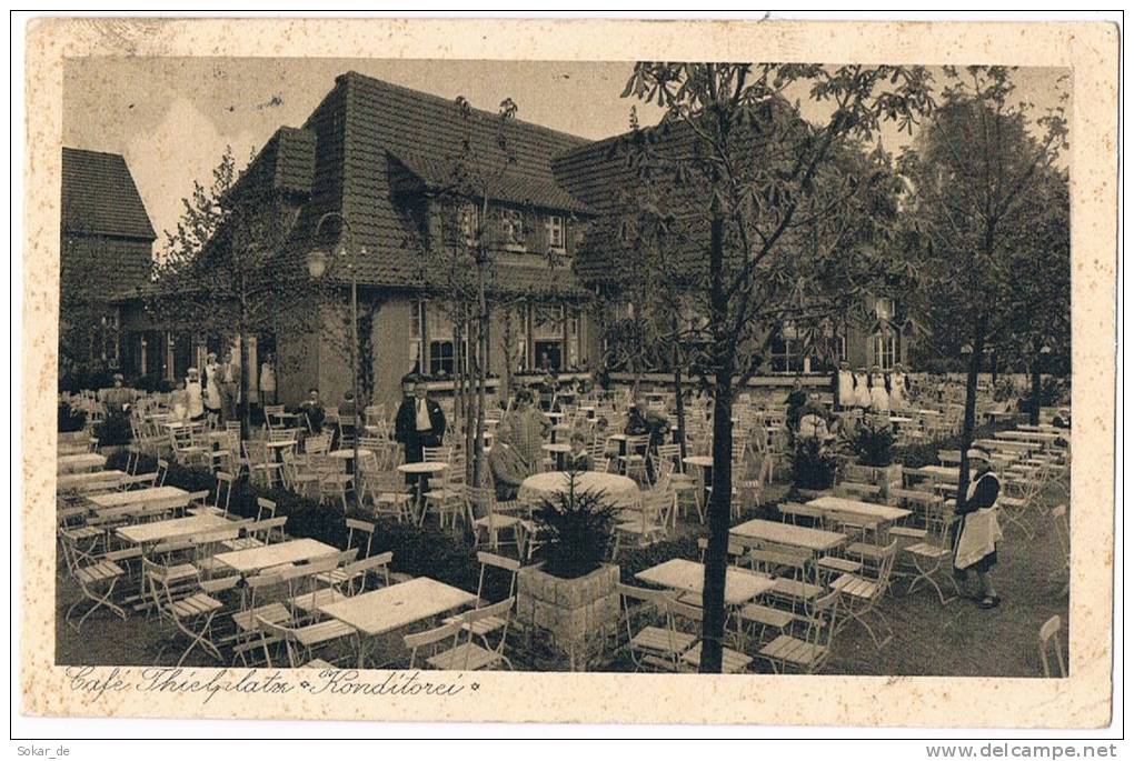 AK Berlin Café Thielplatz Feldpost 1942, Dahlem, Bezirk Steglitz-Zehlendorf - Dahlem