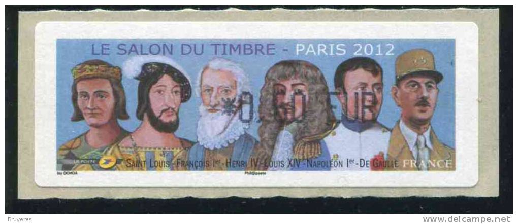 Lisa 1 De 2012 - "0,60 €  - Le Salon Du Timbre - Paris 2012" - 2010-... Illustrated Franking Labels