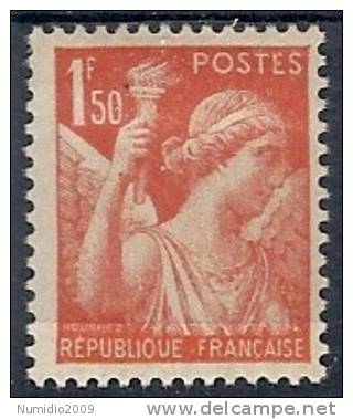 1939-41 FRANCIA IRIS 1,50 F MH * - FR534 - 1939-44 Iris