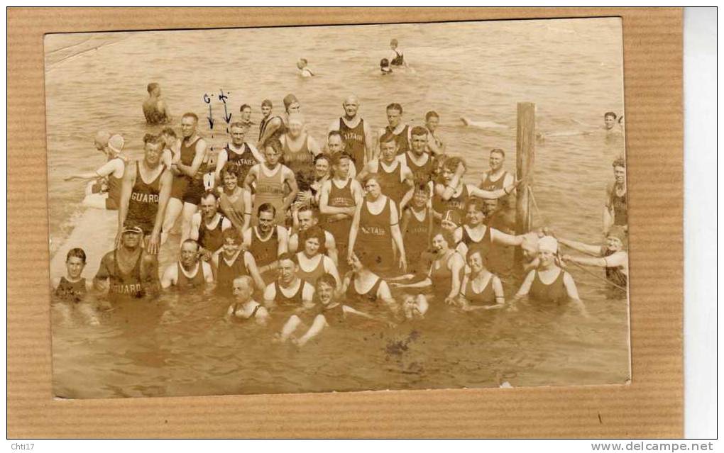 UTAH SALT LAKE CITY  SALTAIR SWIMMERS GUARD RESCUE COAST   CIRC YES CARTE PHOTO - Salt Lake City