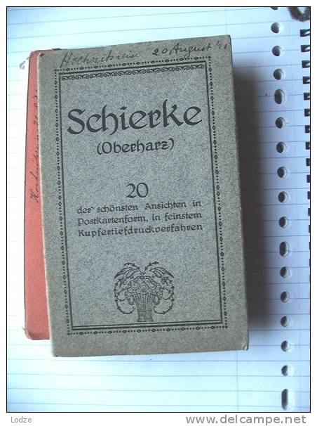 Duitsland Deutschland Allemagne Germany Schierke Album Map Carnet Mit 20 Ansichtskarten Alt - Schierke