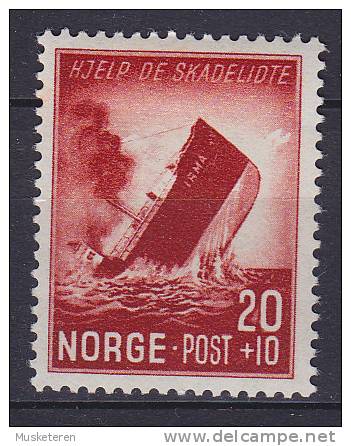 ## Norway 1944 Mi. 297      20 Ø + 10 Ø Postdampfer "Irma" Torpediert MH* - Neufs