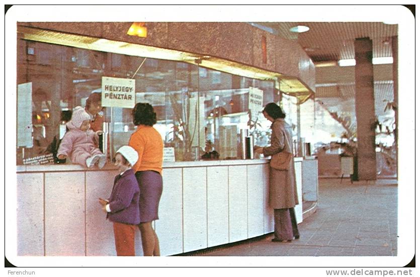 RAIL * RAILWAY * RAILROAD * TICKET OFFICE * HUNGARIAN STATE RAILWAYS * CHILD * CALENDAR * MAV 1980 4 * Hungary - Kleinformat : 1971-80