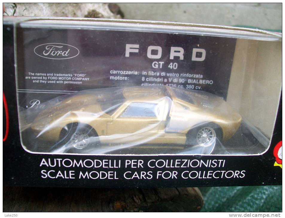 BANG - FORD GT 40  AVEC SA  BOITE  Scala 1/43 - Bang