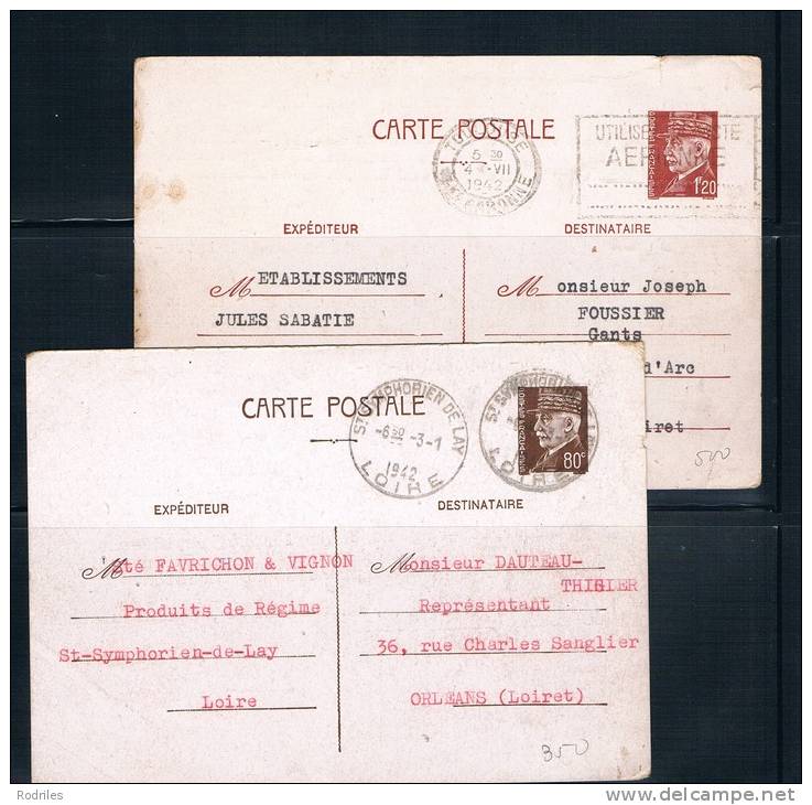 Historia Postal. Francia - Lots Et Collections : Entiers Et PAP