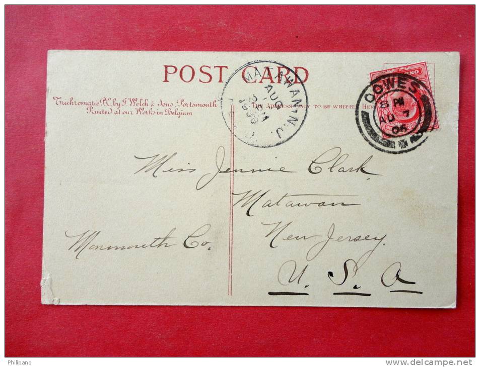 England > Isle Of Wight > Cowes   Royal Yacht Squadron 1906 Cancel --------- - - Ref 691 - Cowes