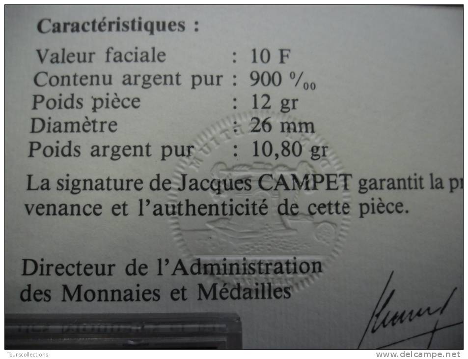 10 FRANCS FDC VICTOR HUGO ARGENT B.U Monnaie De Paris 1985 @ SILVER PROOF - Essais, Piéforts, épreuves & Flans Brunis