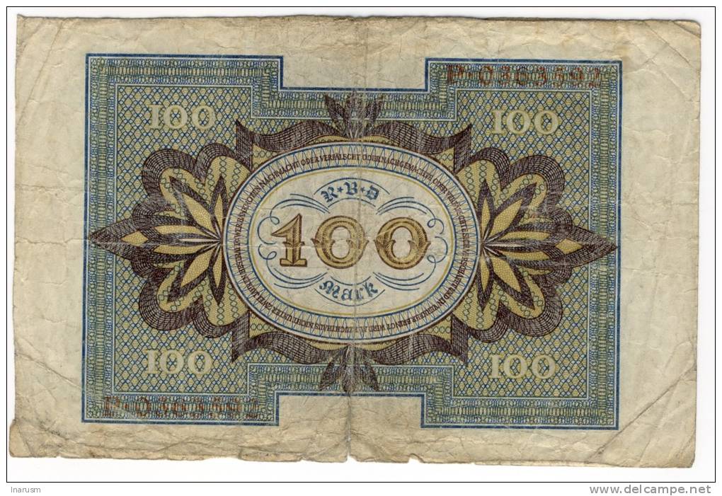 GERMANY  -  DEUTCHLAND  -  Reichsbanknote  -  100 Mark  -  01/11/1920  -  P.69a - 100 Mark