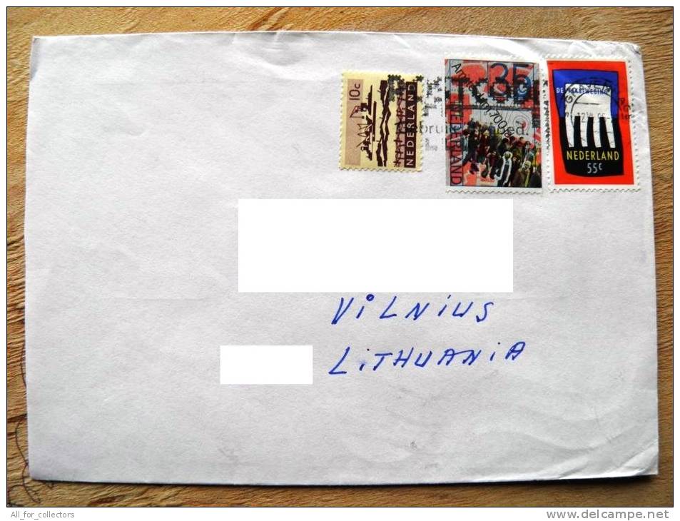 Cover Sent From Netherlands To Lithuania On 1995, Amsterdam 700, - Lettres & Documents