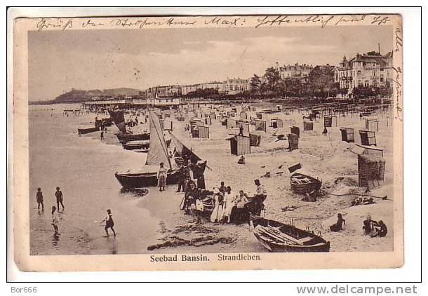 GOOD OLD GERMANY POSTCARD - Seebad Bansin - Beach - Usedom