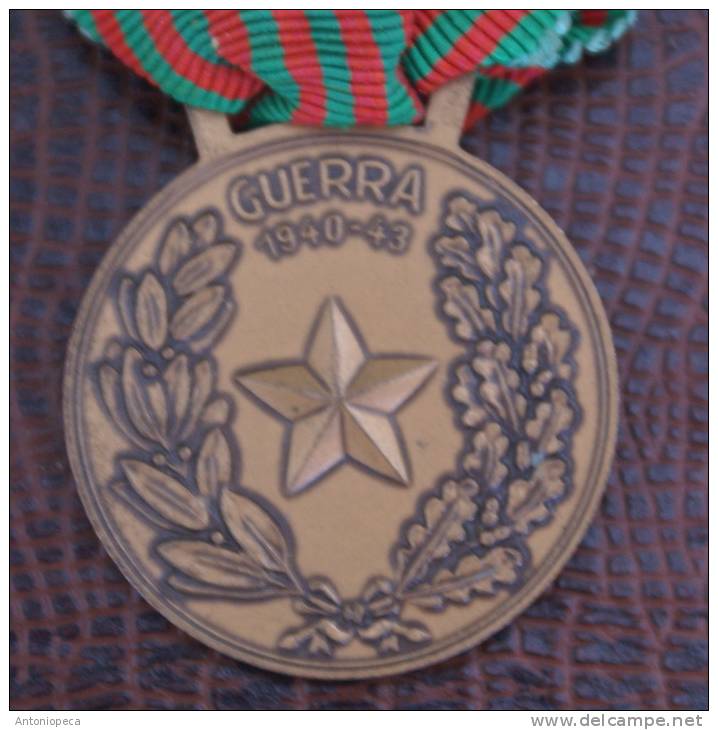 MEDAGLIA IN BRONZO  GUERRA1940-43 - Italië