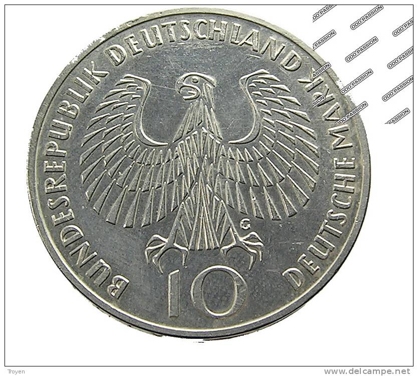 Allemagne - 10 Mark - 1972 G -  J.O. Munchen -  Argent -  TTB+ - Collections