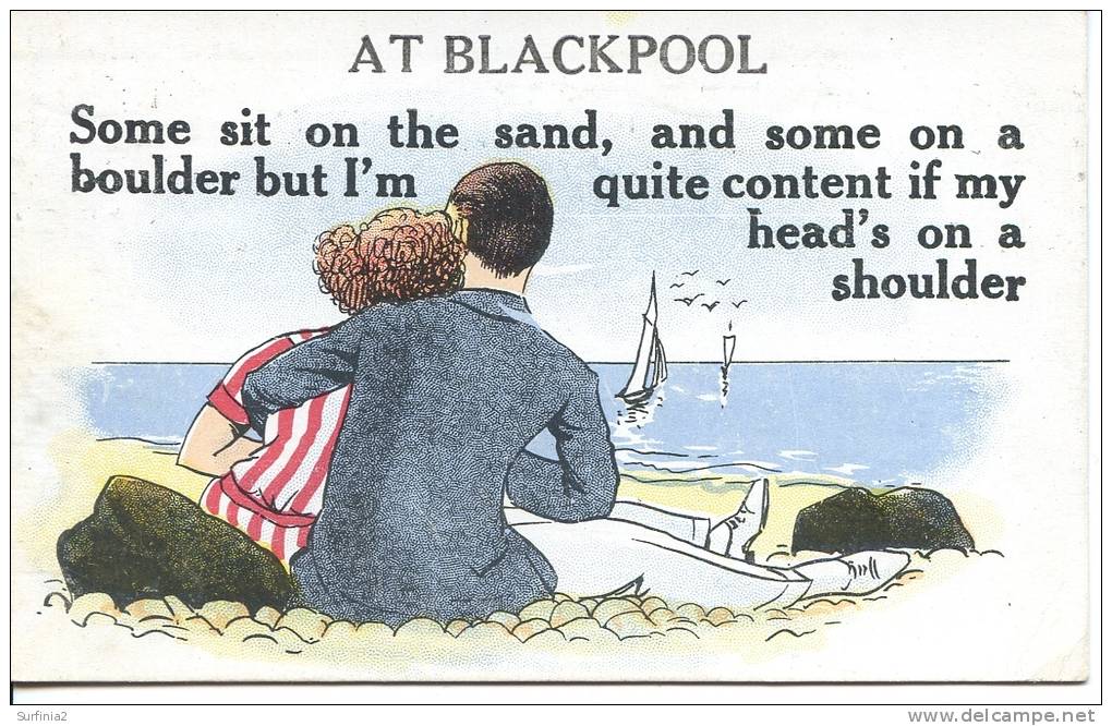 BLACKPOOL COMIC - SOME SIT ON THE SAND - Blackpool