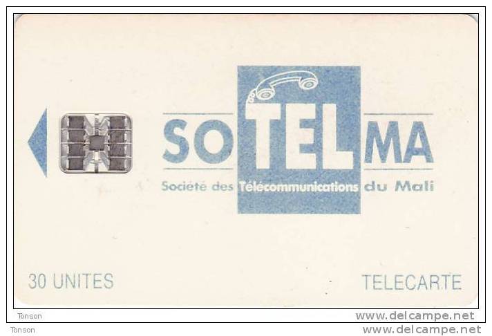 Mali, MAL-14a, Light Blue Logo, CM: SC7 Moreno Logo, 2 Scans. - Mali