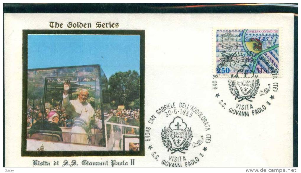 Hand, Visita Di S.s. Giovani Paolo II A Bergamo , Pope John Paul II, Italy Comm Cover - Sonstige & Ohne Zuordnung