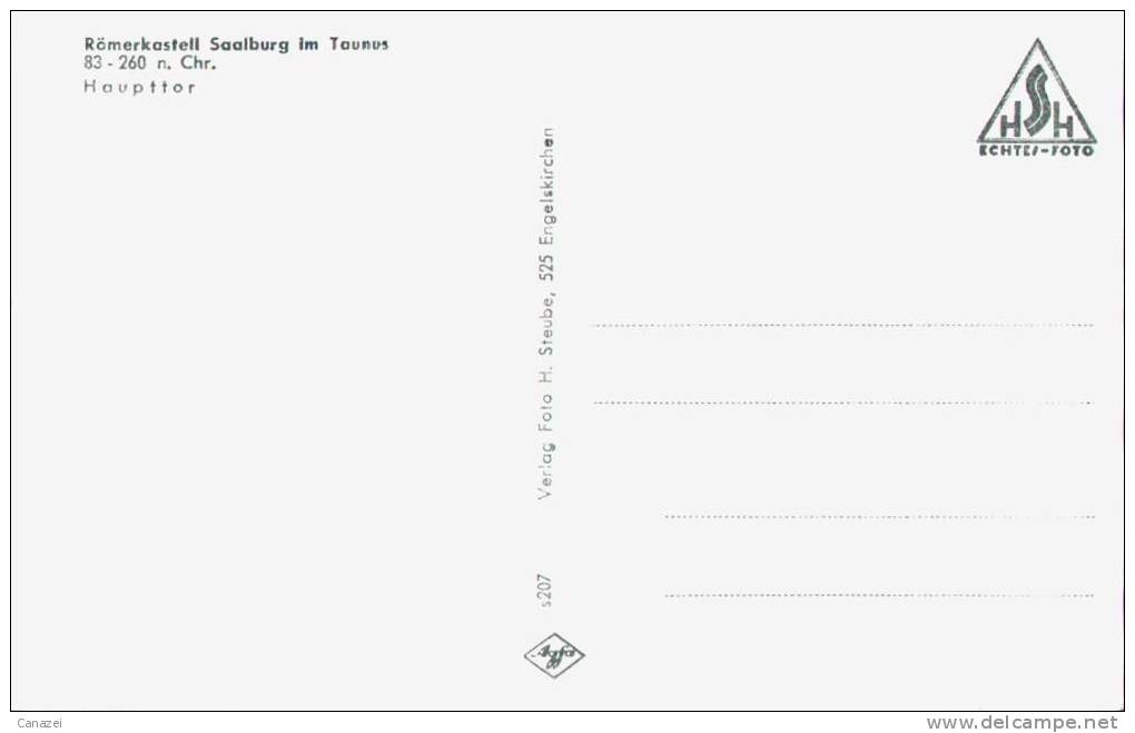 AK Römerkastell Saalburg, Haupttor, Ung - Saalburg