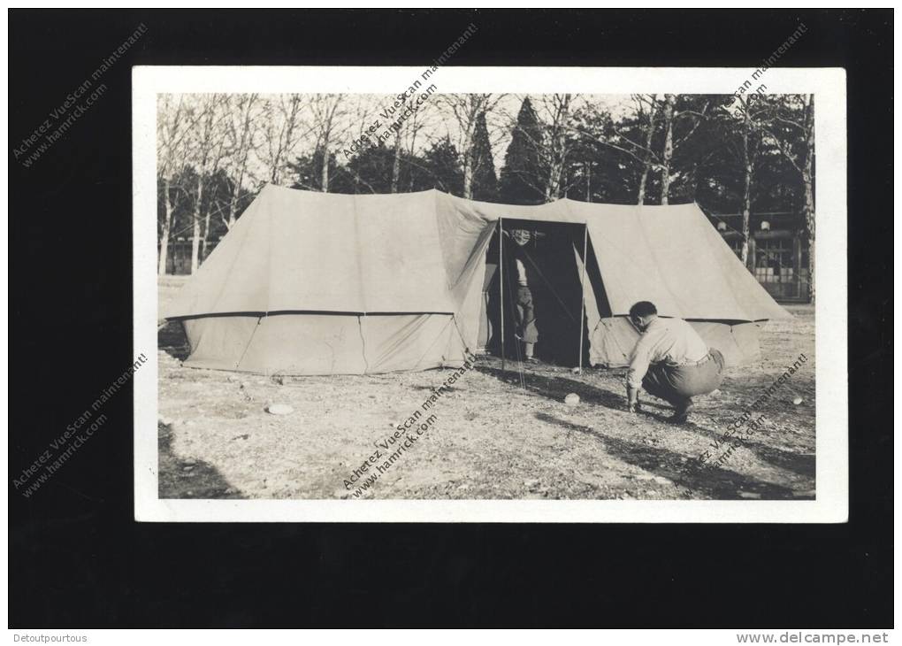 Photo Carte Amateur : Montage De Tente  Camping Ou Camp ? - Scoutisme