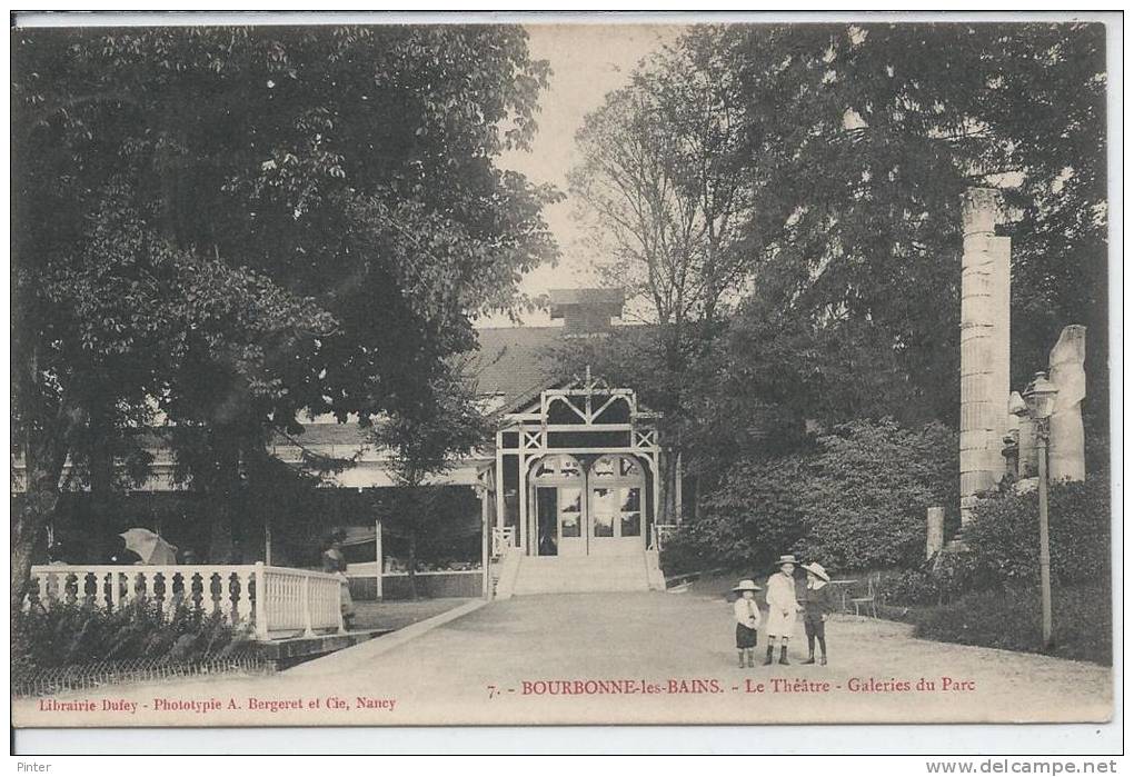 BOURBONNE LES BAINS - Le Théatre, Galeries Du Parc - Bourbonne Les Bains