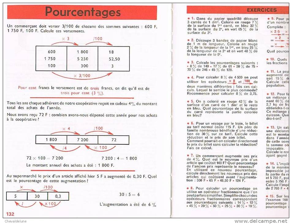 LIVRE SCOLAIRE : H. Et J. DENISE - R.POLLE : MATHEMATIQUE COURS MOYEN DEUXIEME ANNEE - 6-12 Ans