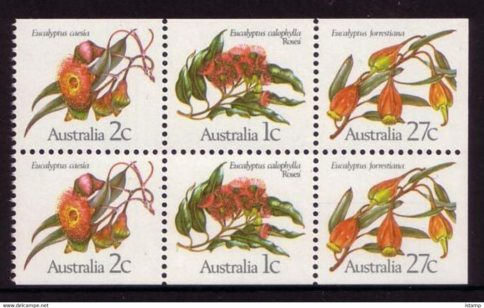 ⭕1982 - Australia EUCALYPTUS Trees Flowers - 60c Booklet Stamps MNH⭕ - Markenheftchen