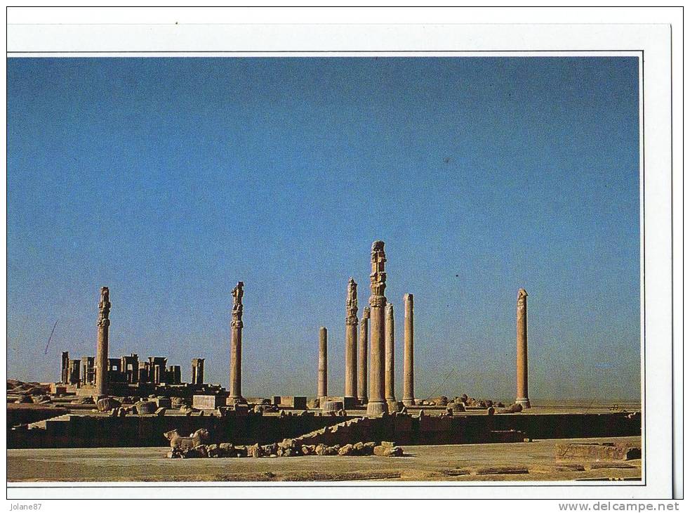 CARTE FICHE   IRAN        PERSEPOLIS        L APADANA DE DARIOS - Iran