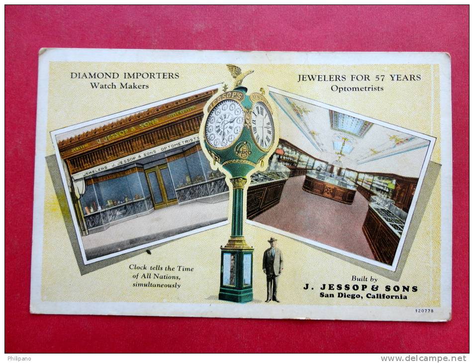 Multi View-- Diamond  Importers Jessop & Son - California > San Diego  Vintage Wb --- Ref 707 - San Diego