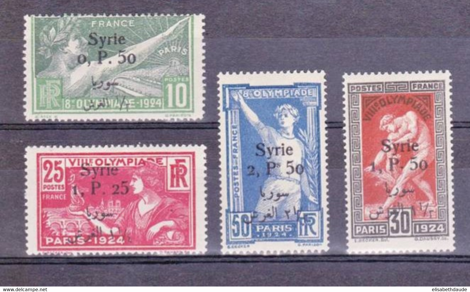 SYRIE - 1924 - YVERT N°149/152 * MH - COTE = 184 EUR. - JEUX OLYMPIQUES - Ungebraucht