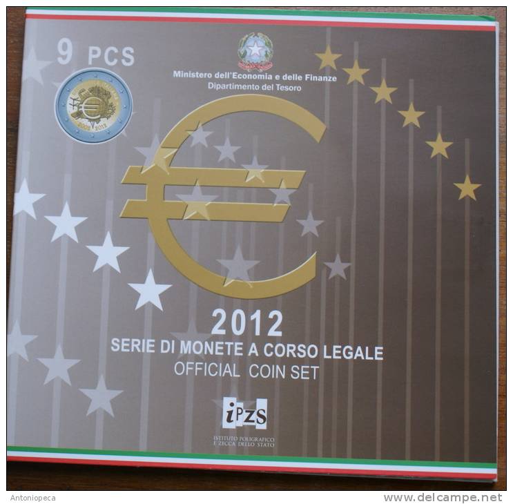 ITALY 2012 - THE OFFICIAL COIN SET  2012 - Italie