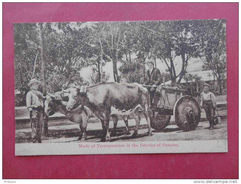 Panama   Mode Of Transportation  Interior Panama T Ca 1910- Not Postally Mailed  ====  -  Ref 715 - Panama