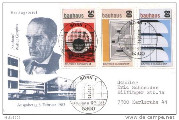 Germany - Mi-Nr 1164/1166 FDC (o554)- - 1981-1990