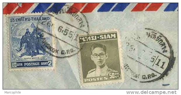 SIAM - THAILANDE / 1955 LETTRE AVION POUR L´ALLEMAGNE (ref 3546) - Siam