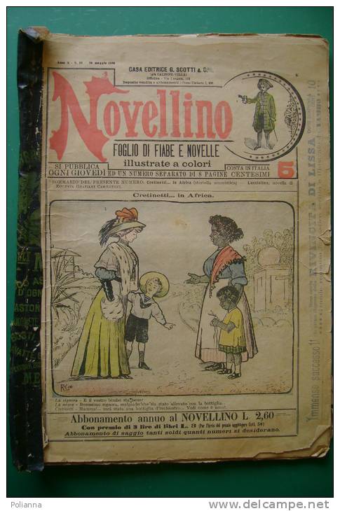 PEX/49 NOVELLINO-FIABE E NOVELLE Casa Editrice G.Scotti 1906-08/disegni Yambo/Trabacchi/Vamba/Moroni - Anciens