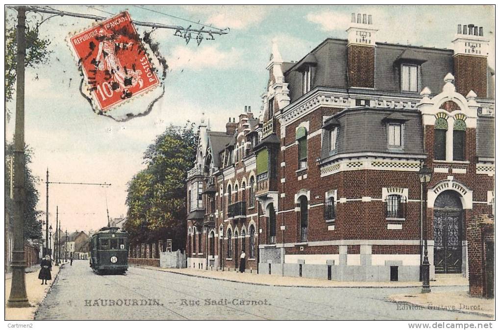 HAUBOURDIN RUE SADI-CARNOT TRAMWAY 59 NORD - Haubourdin