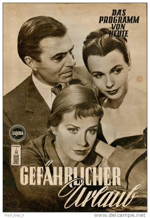 DPVH 248 Gefährlicher Urlaub Carol Reed James Mason Hildegard Knef Claire Bloom Filmprogramm Programm Movie - Magazines