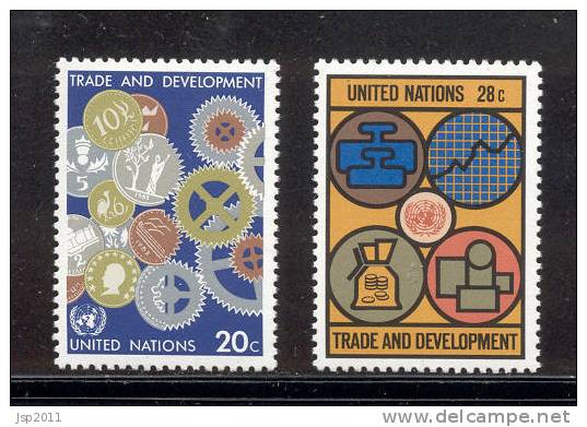 UN New York 1983 Michel 420-421, MNH** - Ungebraucht