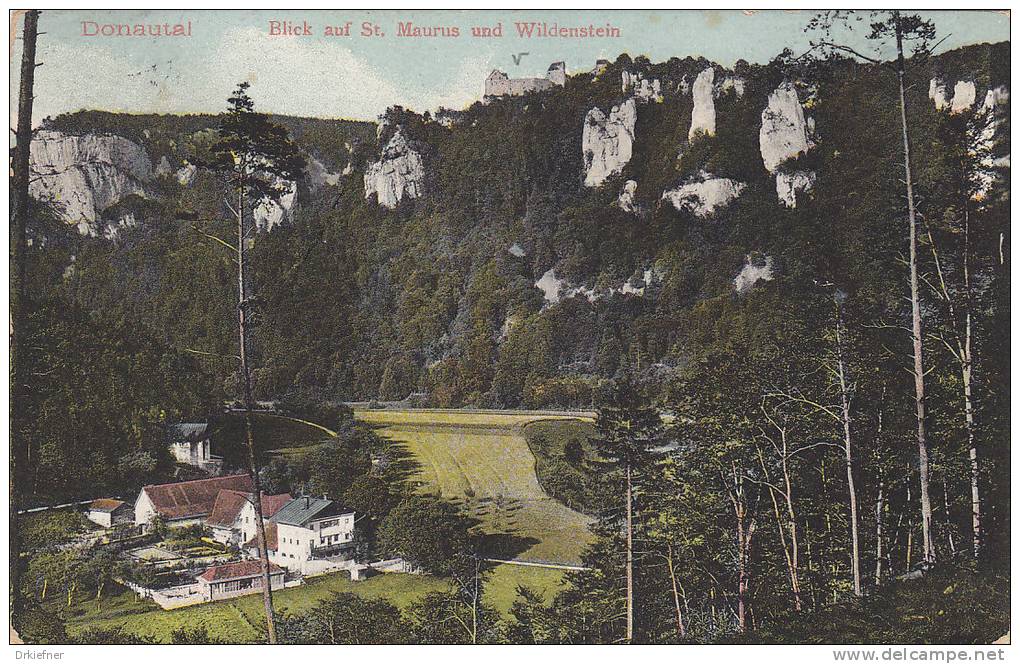 Donautal Bei Beuron, Blick Auf St. Maurus Und Wildenstein, Um 1910 - Sigmaringen
