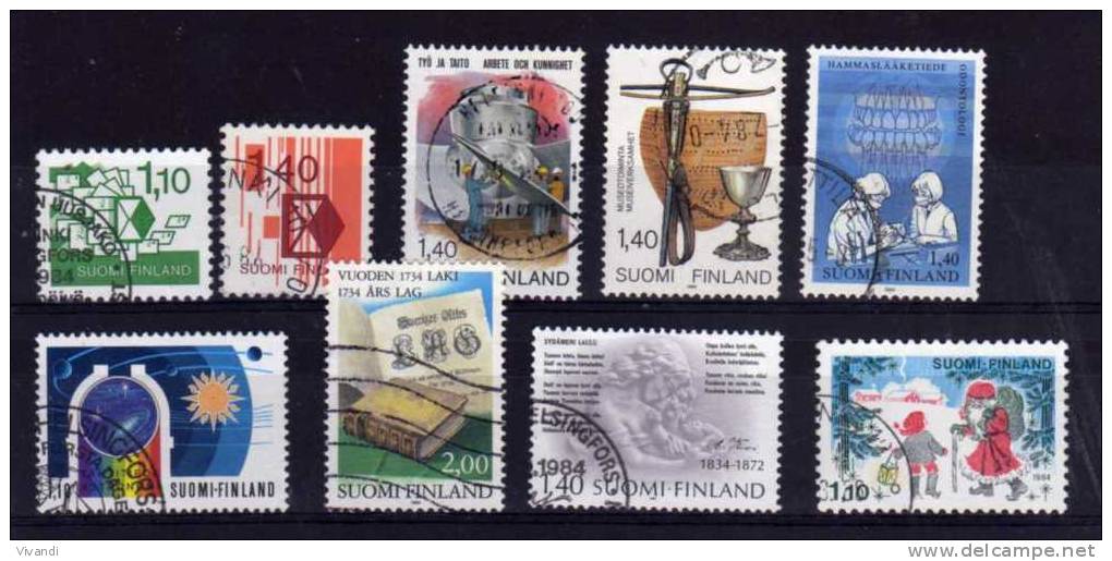 Finland - 1984 - 1 Set &amp; 7 Single Stamp Issues - Used - Oblitérés