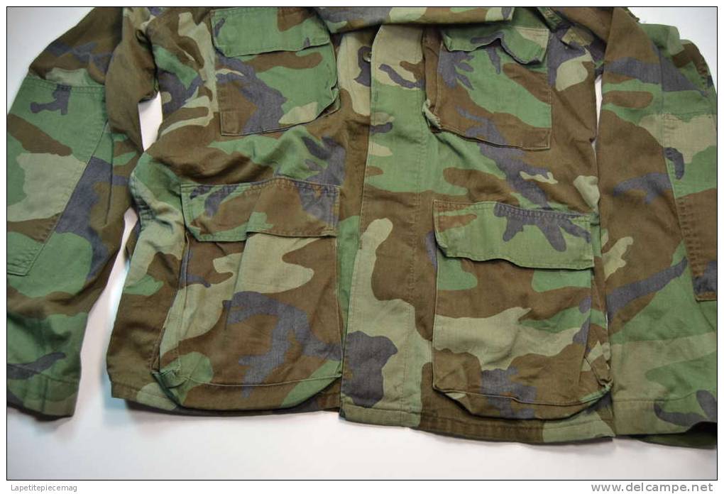 Veste XL Américaine BDU Camouflage Woodland - Uniformes