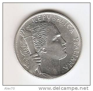 REPUBBLICA ITALIANA LIRE 5 PRIMO TIPO GRAPPOLO D´UVA 1950 - 5 Lire