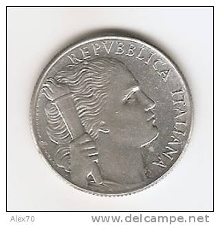 REPUBBLICA ITALIANA LIRE 5 PRIMO TIPO GRAPPOLO D´UVA 1950 - ALTRO ESEMPLARE - 5 Lire