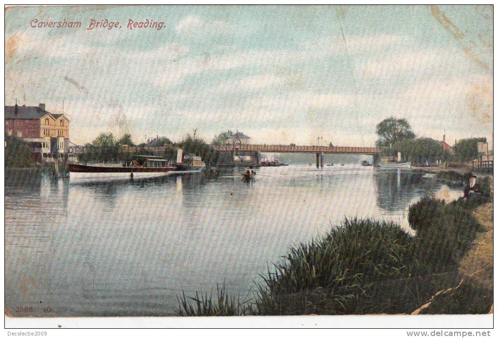 BR37299 Caversham Bridge   Reading     2 Scans - Reading