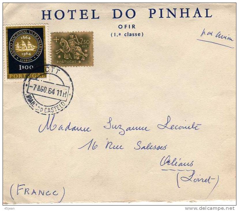 Portugal: 1964 Très Belle Lettre Voyagée Vers La France - Covers & Documents