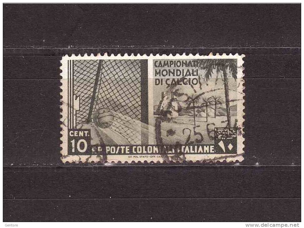 ITALIAN COLONIES 1934 World Cup Sassone Cat N° 46 Used - 1934 – Italy