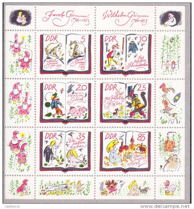 R)GERMANY DDR 1785-1863 MINI SHEET FOR CHILDREN. - ...-1851 Vorphilatelie