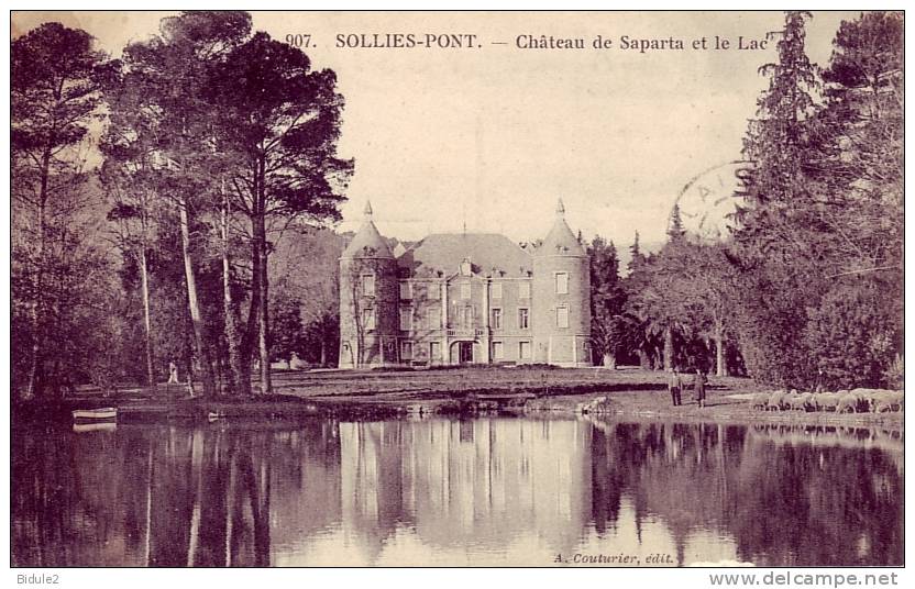 Chateau De Saparta Et Le Lac - Sollies Pont