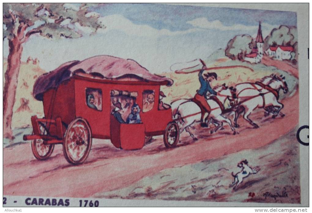 Transport Diligence Carabas  1760  Buvard Collection (publicité Alimentaire)Biscottes Pates GAYANT Modèle Déposé à Lille - Zwieback